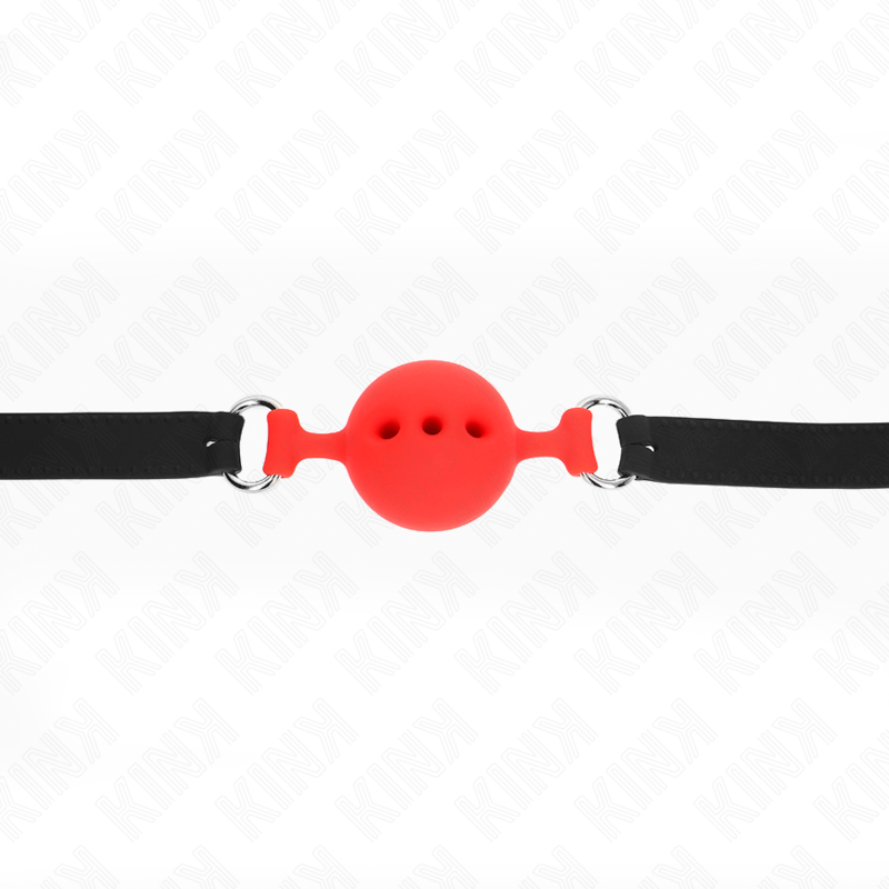 Comprar KINK Mordaza Ajustable Rojo – Silicona Confortable Para Placer Seguro y Sensorial-Noxtic