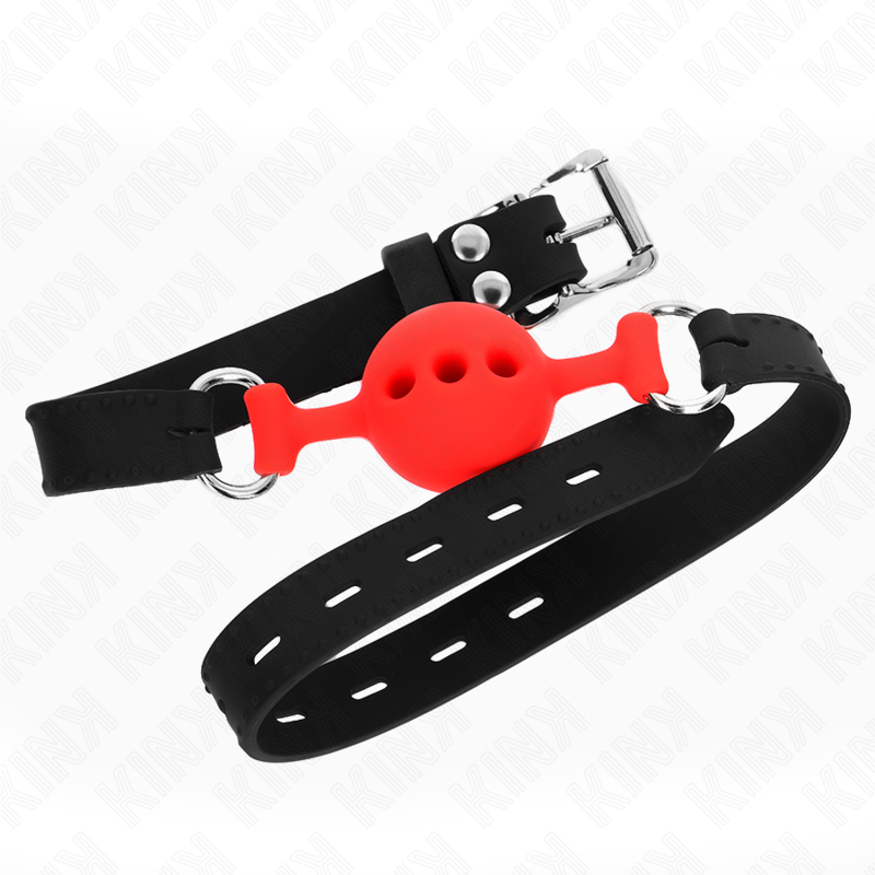 Comprar KINK Mordaza Ajustable Rojo – Diseño Confortable Para Exploración Sensual-Noxtic