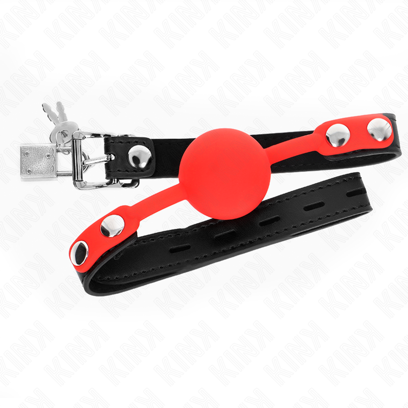 Comprar KINK Mordaza De Bola 4 Cm Silicona Con Candado – Diseño Seguro Para Exploración Sensual-Noxtic