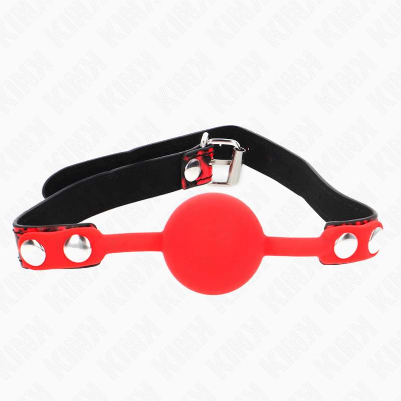 Comprar KINK Mordaza De Bola 4 Cm De Silicona Modelo 2 – Diseño Confortable Para Experiencias BDSM Seguras-Noxtic