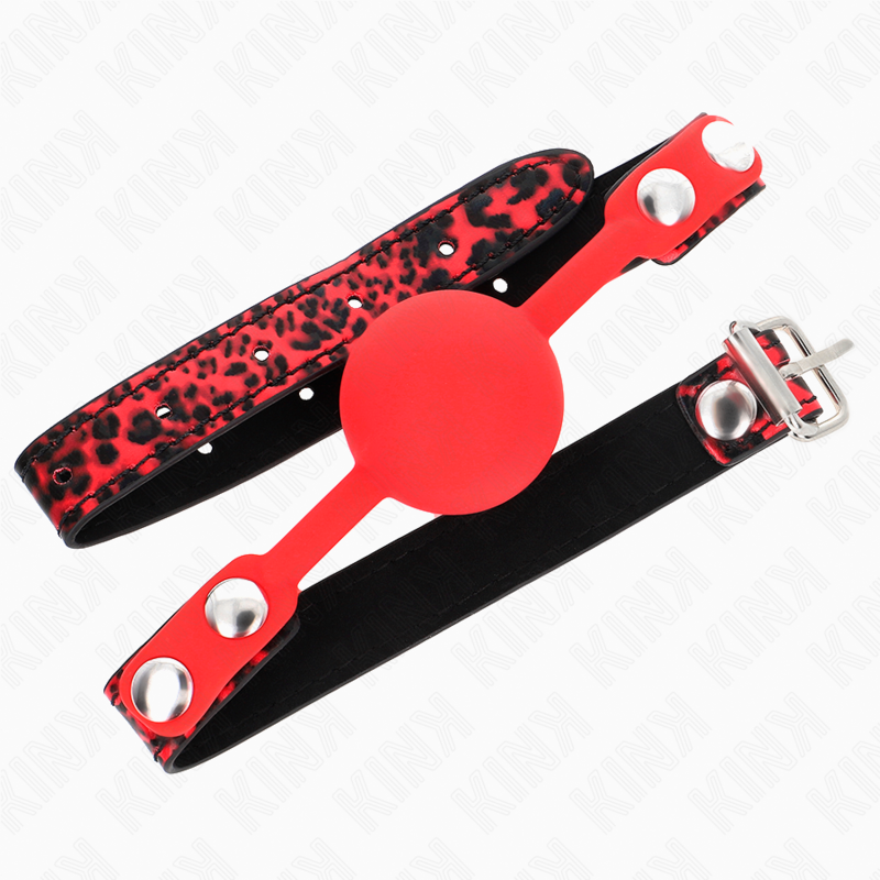Comprar KINK Mordaza De Bola 4 Cm De Silicona Modelo 2 – Diseño Confortable Para Experiencias BDSM Seguras-Noxtic
