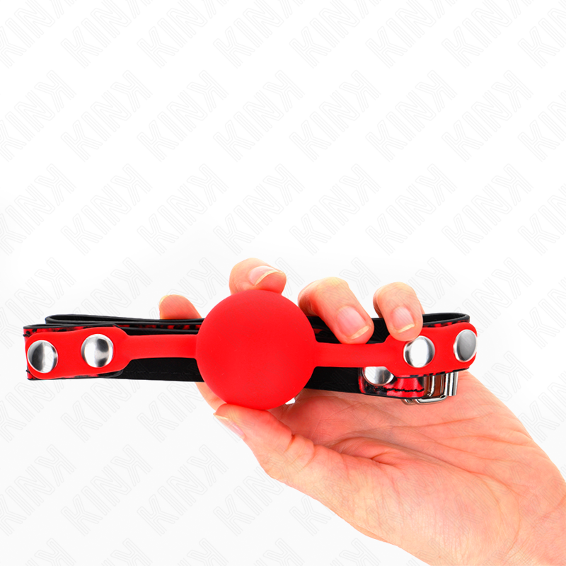 Comprar KINK Mordaza De Bola 4 Cm De Silicona Modelo 2 – Diseño Confortable Para Experiencias BDSM Seguras-Noxtic