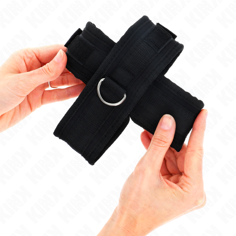 Comprar KINK Muñequera Cruzada Negra 34 x 5.5 cm – Accesorio Elegante Para Libertad Sensorial-Noxtic
