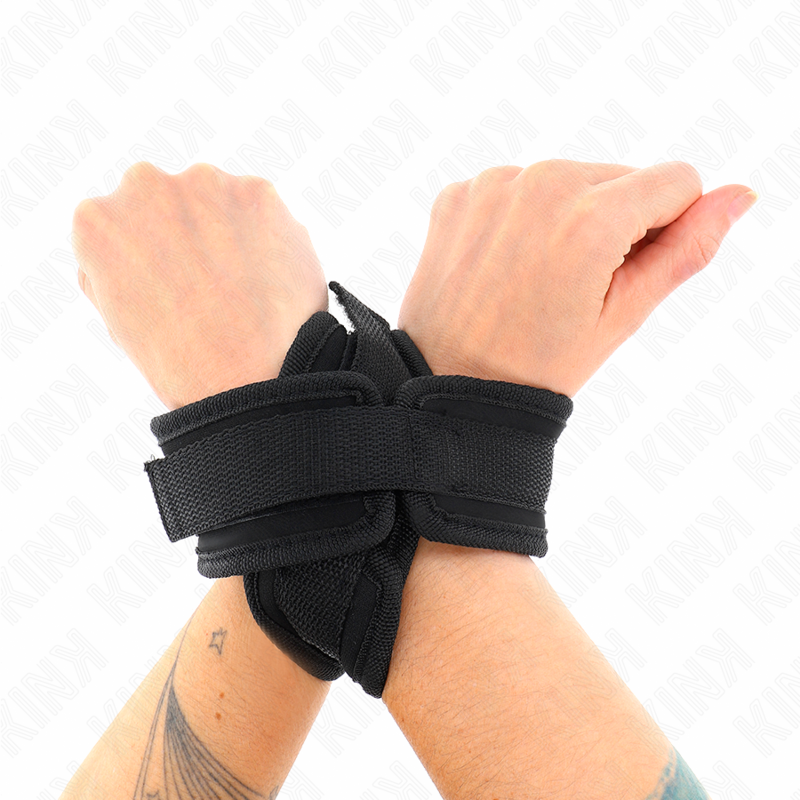 Comprar KINK Muñequera Cruzada Negra 34 x 5.5 cm – Accesorio Elegante Para Libertad Sensorial-Noxtic