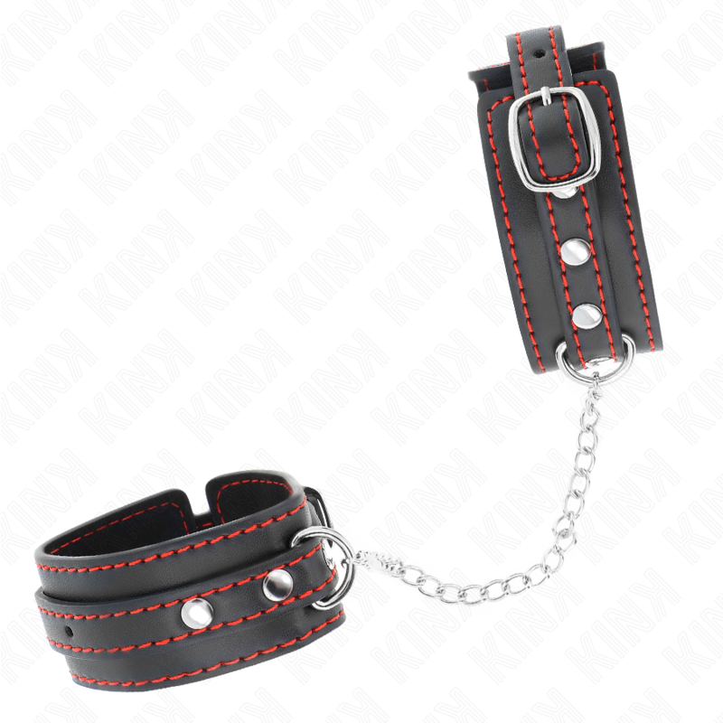 Comprar KINK Muñequeras Ajustables Negras – Diseño Elegante Con Detalles Rojos Para Mayor Control-Noxtic