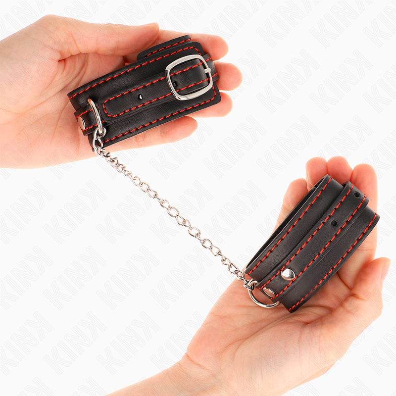 Comprar KINK Muñequeras Ajustables Negras – Diseño Elegante Con Detalles Rojos Para Mayor Control-Noxtic