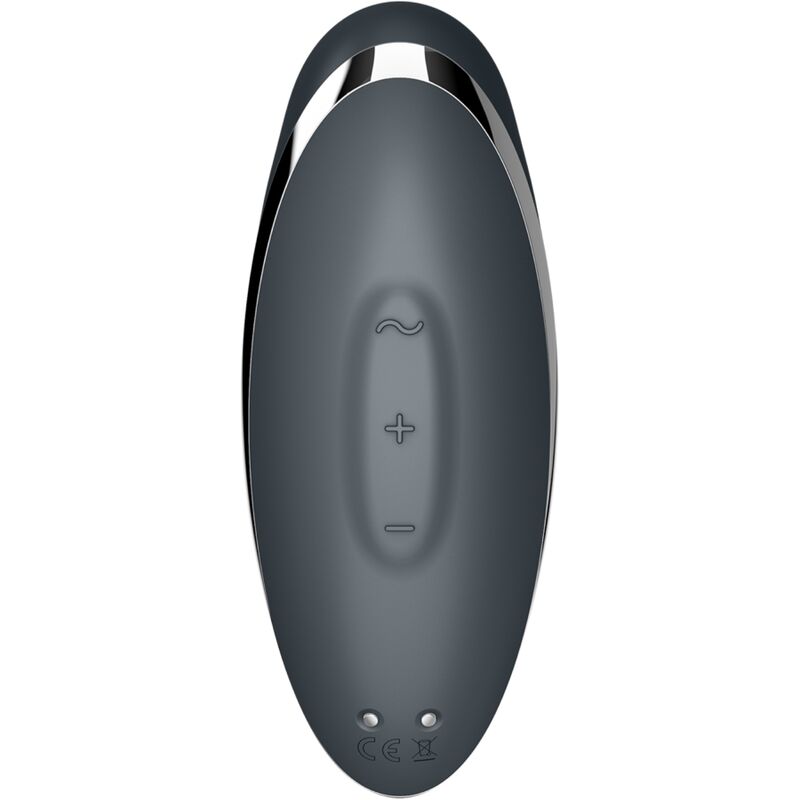 Comprar Satisfyer Tap y Climax 2 Gris – Vibrador Ergonómico Con Diseño Moderno y Silicona Médica-Noxtic