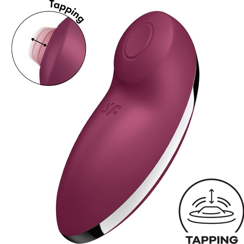 Comprar Satisfyer Tap Climax 2 Rojo – Vibrador Con Diseño Ergonómico Y Silicona Hipoalergénica-Noxtic