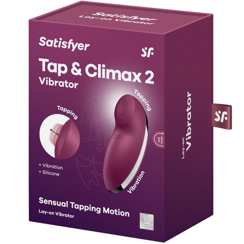 Comprar Satisfyer Tap Climax 2 Rojo – Vibrador Con Diseño Ergonómico Y Silicona Hipoalergénica-Noxtic