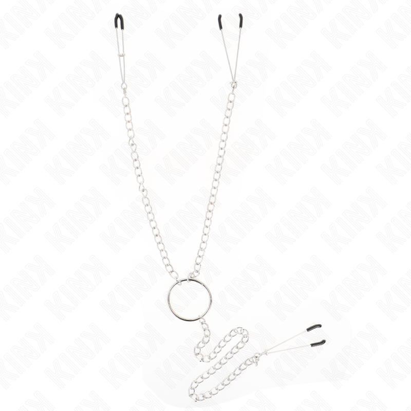 Comprar KINK Pinzas Para Pezones Y Clítoris Con Cadena De 30 Cm – Juguete Elegante Para Exploración Sensual-Noxtic