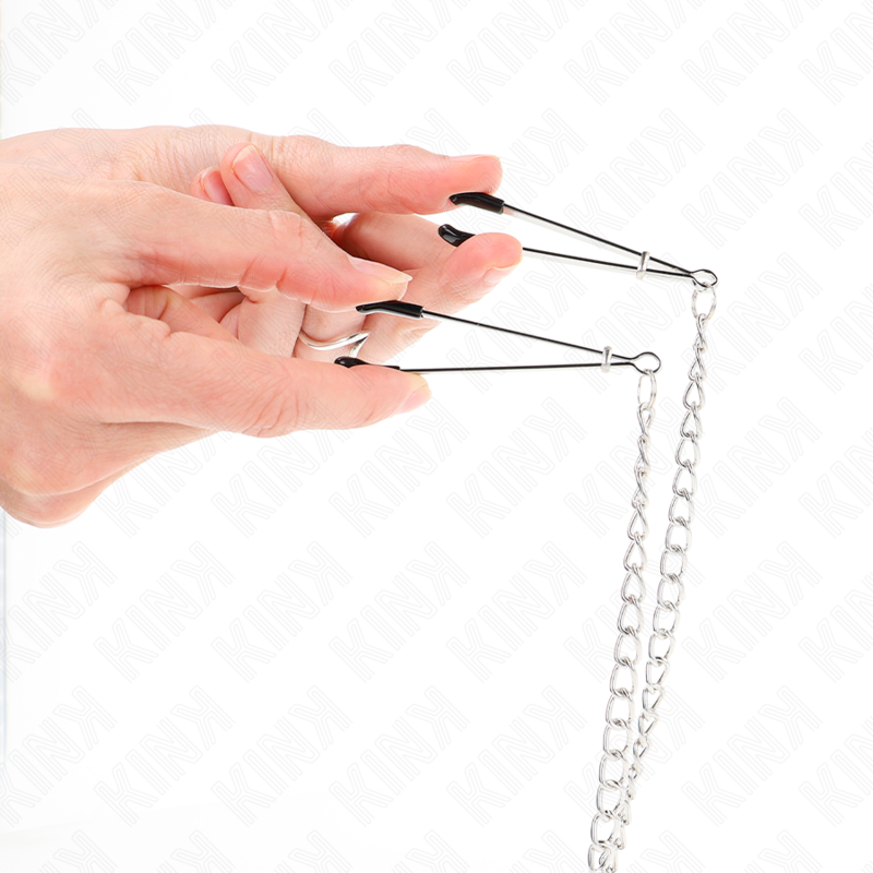 Comprar KINK Pinzas Para Pezones Y Clítoris Con Cadena De 30 Cm – Juguete Elegante Para Exploración Sensual-Noxtic