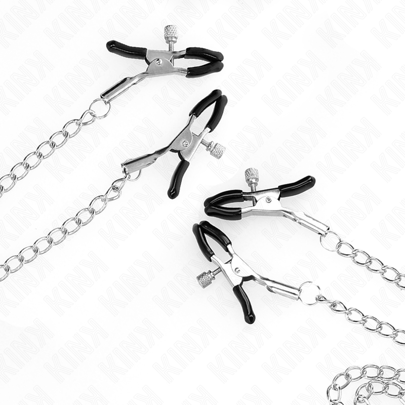 Comprar KINK Pinzas Ajustables Plateadas – Estimulación Con Diseño Elegante Para Mayor Placer-Noxtic