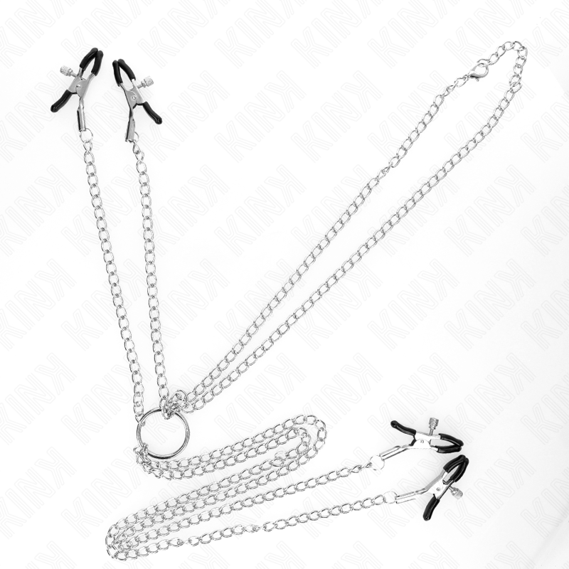 Comprar KINK Pinzas Ajustables Plateadas – Estimulación Con Diseño Elegante Para Mayor Placer-Noxtic
