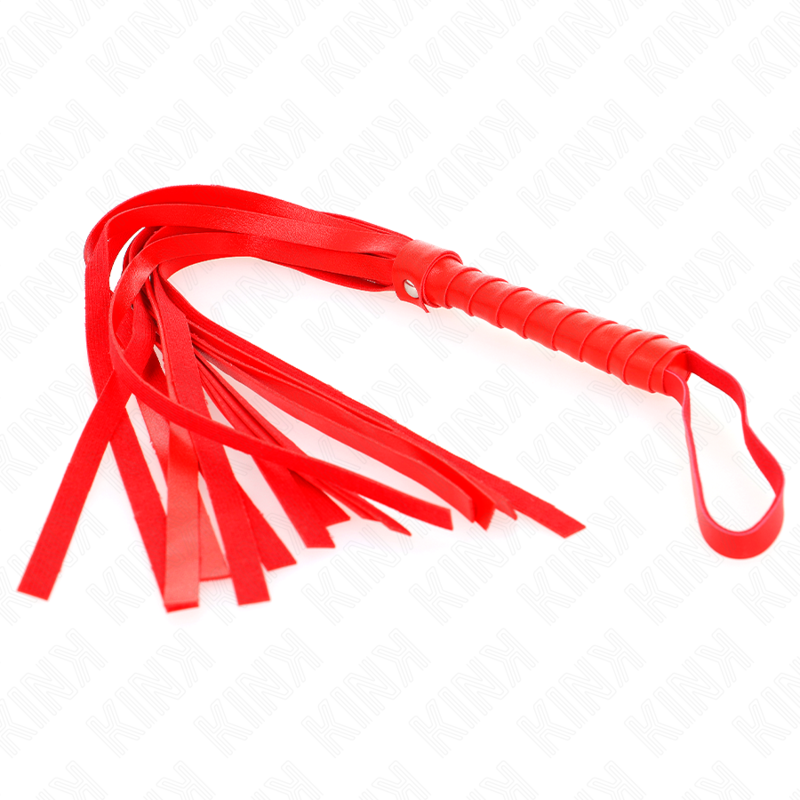 Comprar KINK Látigo Simple Rojo 45 CM – Diseño Elegante Para Explorar Placer Intimo-Noxtic