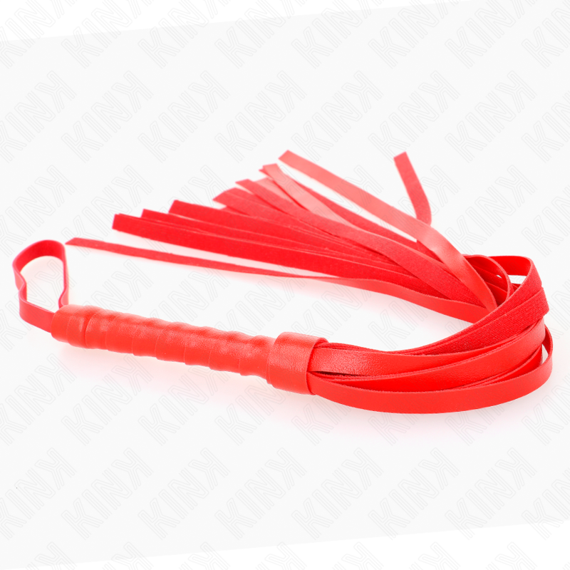 Comprar KINK Látigo Simple Rojo 45 CM – Diseño Elegante Para Explorar Placer Intimo-Noxtic