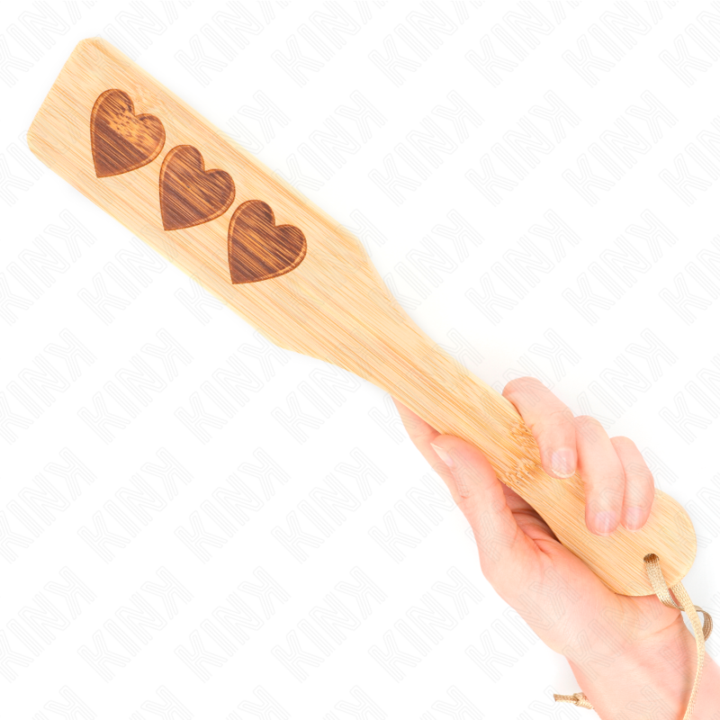 Comprar KINK Pala De Bambú Diseño Corazón 32 X 5.5 Cm – Estético Juguete Con Estilo Para Placer Sensorial-Noxtic