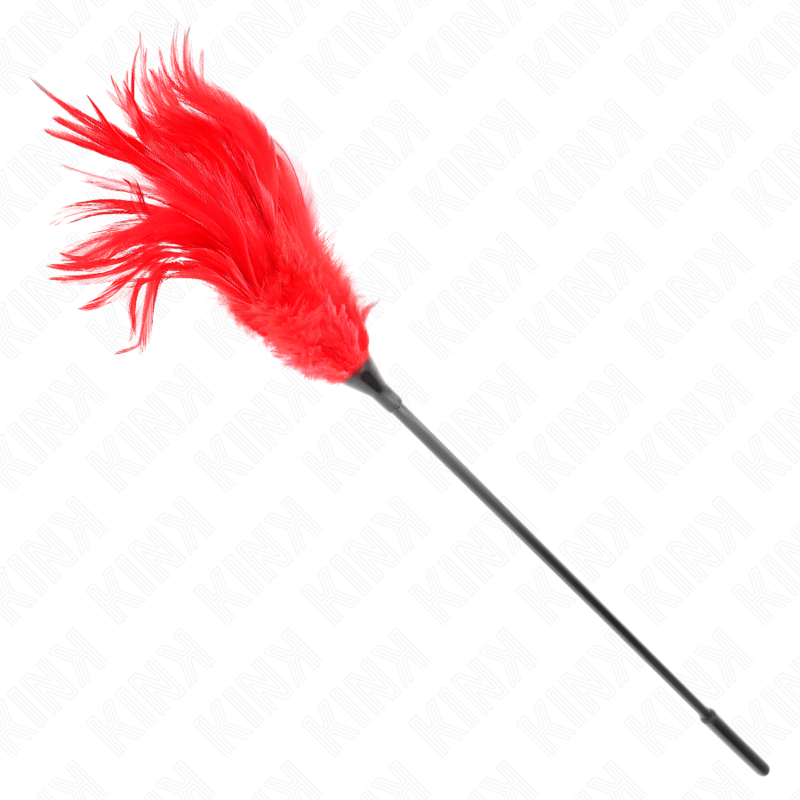 Comprar KINK Plumas Múltiples Para Cosquillas Rojo 45 Cm – Exploración Sensorial Para Momentos Íntimos-Noxtic