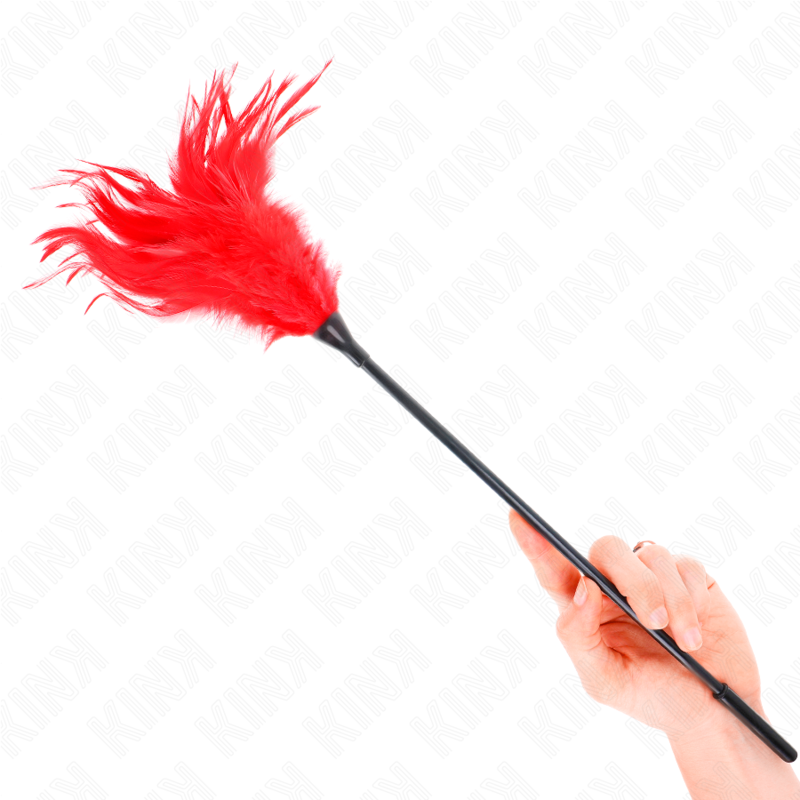 Comprar KINK Plumas Múltiples Para Cosquillas Rojo 45 Cm – Exploración Sensorial Para Momentos Íntimos-Noxtic
