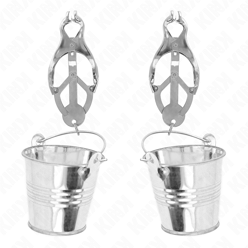 Comprar KINK Pinzas Para Pezones Estilo Japonés – Diseño Elegante Con Cubos Plateado Para Placer Sensible-Noxtic