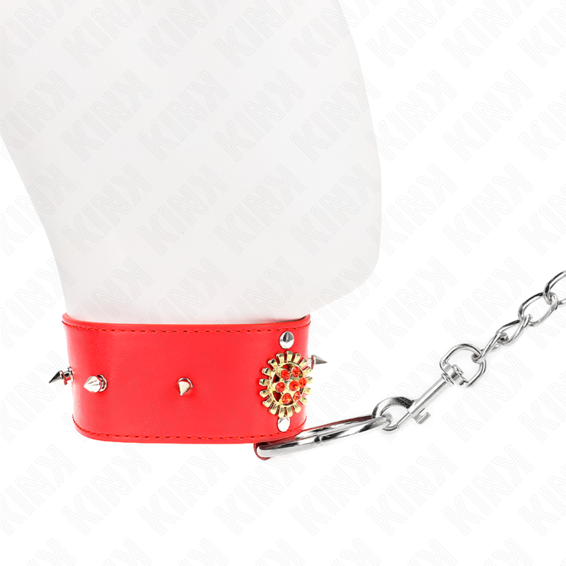 Comprar KINK Collar Con Correa Rojo – Accesorio Ajustable Con Diseño Elegante De Diamantes-Noxtic