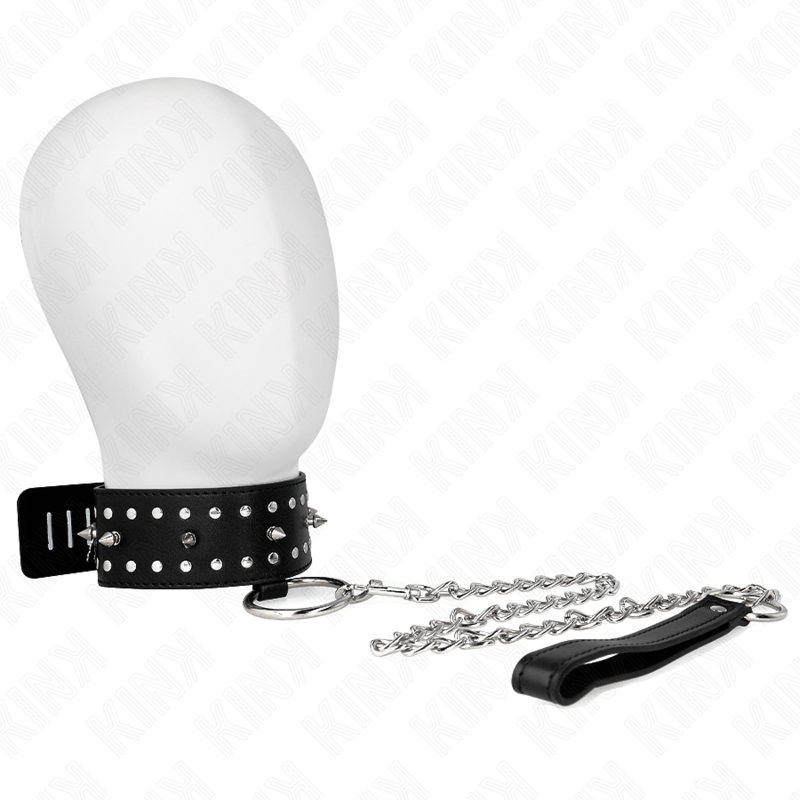 Comprar KINK Collar Con Correa Ajustable – Diseño Elegante Con Tachuelas Plateadas Para Control Y Estilo-Noxtic