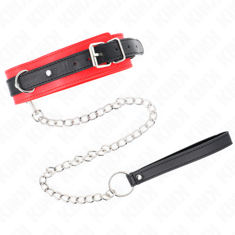 Comprar KINK Collar Con Correa Rojo – Diseño Elegante Para Control Y Libertad Sensorial-Noxtic