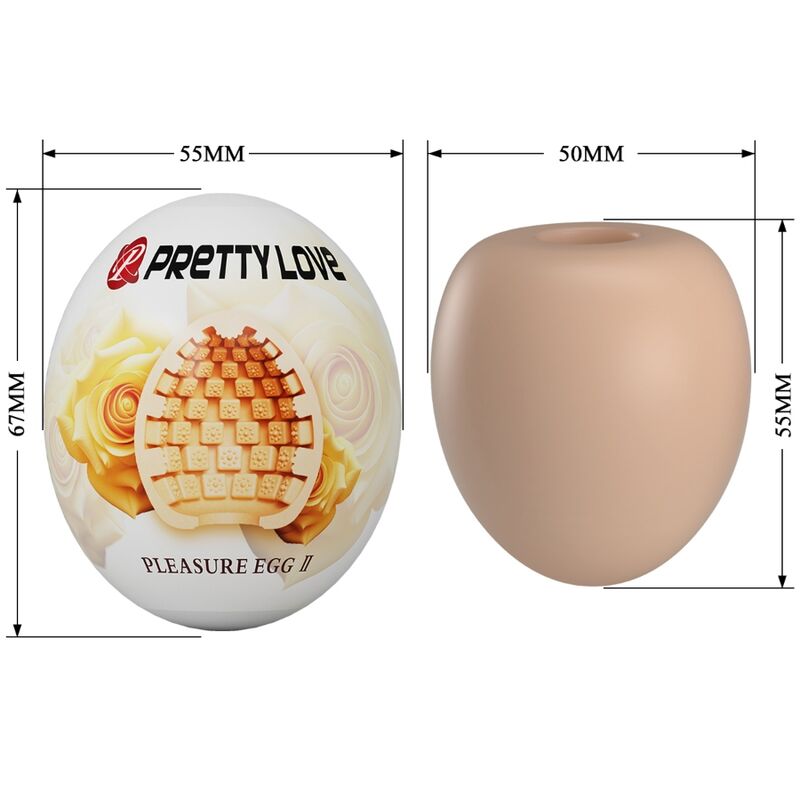 Comprar Pretty Love Huevo Natural – Masturbador Con Diseño Adaptable Para Placer Personal-Noxtic