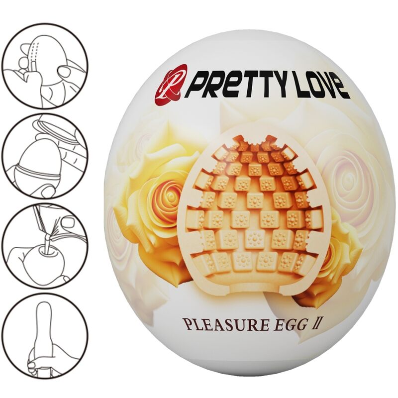 Comprar Pretty Love Huevo Natural – Masturbador Con Diseño Adaptable Para Placer Personal-Noxtic