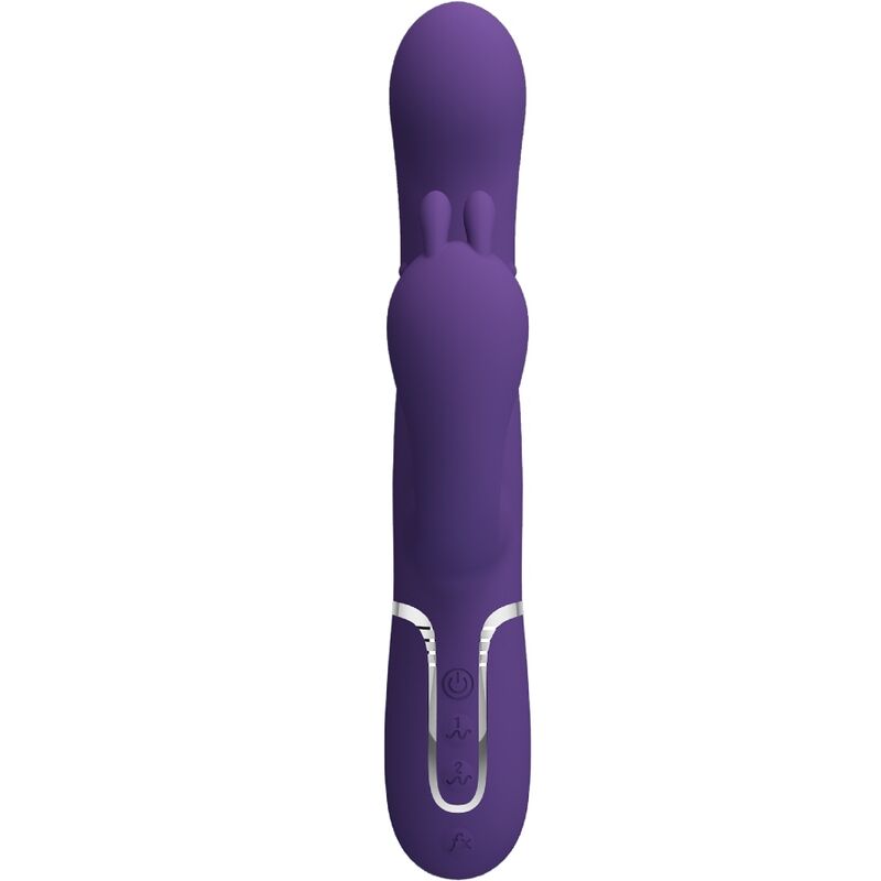 Comprar Pretty Love Cammy Vibrador Multifunción 4 en 1 Morado – Triple Estimulación Con Diseño Elegante y Recargable-Noxtic