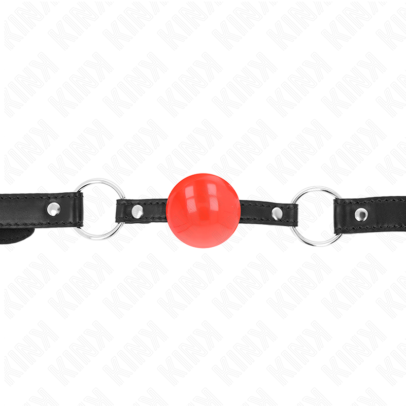 Comprar KINK Mordaza De Bola 4 Cm TPE Rojo – Control Efectivo Con Diseño Seductor-Noxtic
