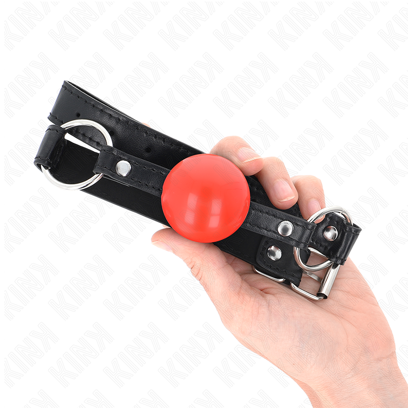 Comprar KINK Mordaza De Bola 4 Cm TPE Rojo – Control Efectivo Con Diseño Seductor-Noxtic