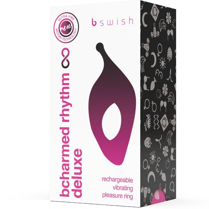 Comprar B SWISH Bcharmed Rhythm Infinite Deluxe – Anillo Con 15 Modos De Vibración Para Placer Compartido-Noxtic