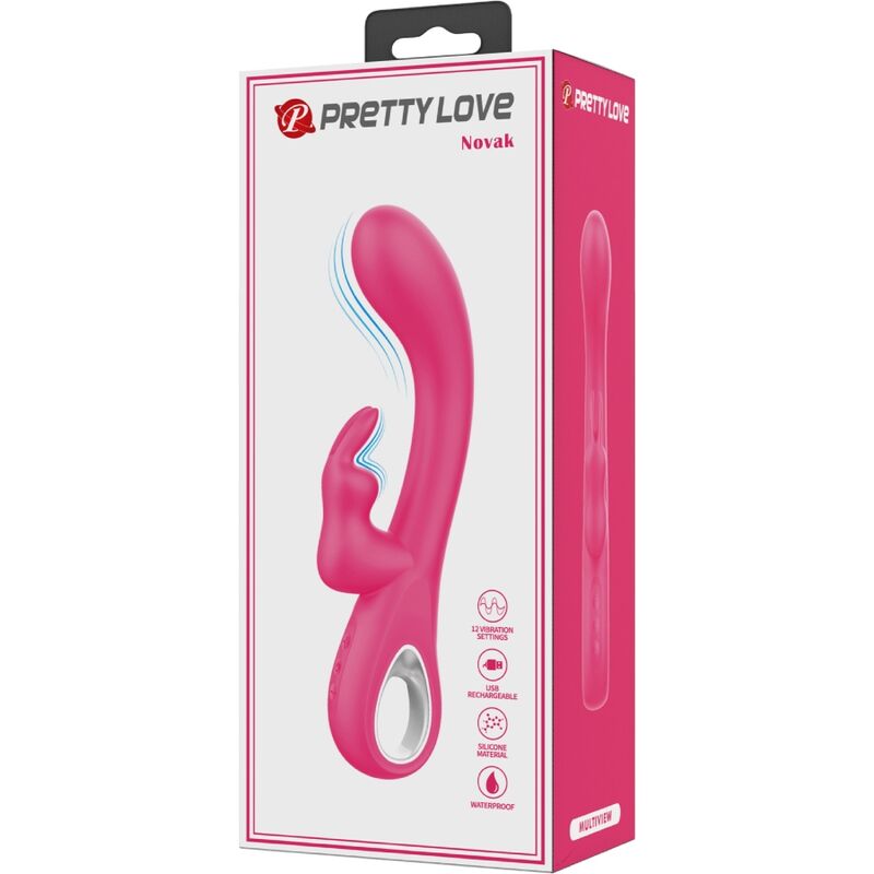 Comprar Pretty Love Novak Vibrador Rabbit – Vibrador Recargable Con 12 Modos De Vibración-Noxtic