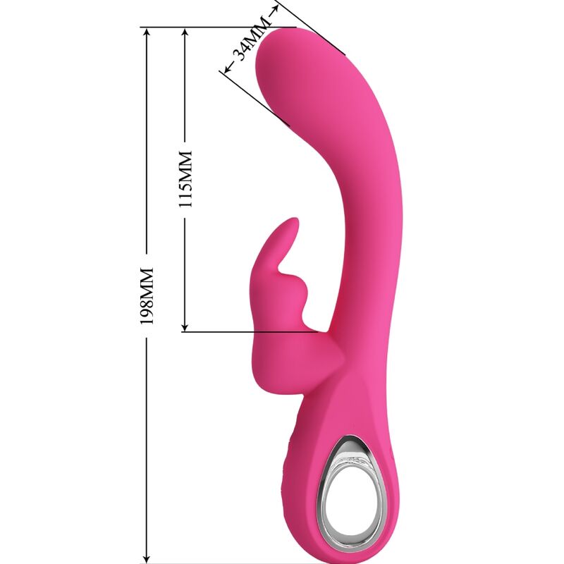 Comprar Pretty Love Novak Vibrador Rabbit – Vibrador Recargable Con 12 Modos De Vibración-Noxtic