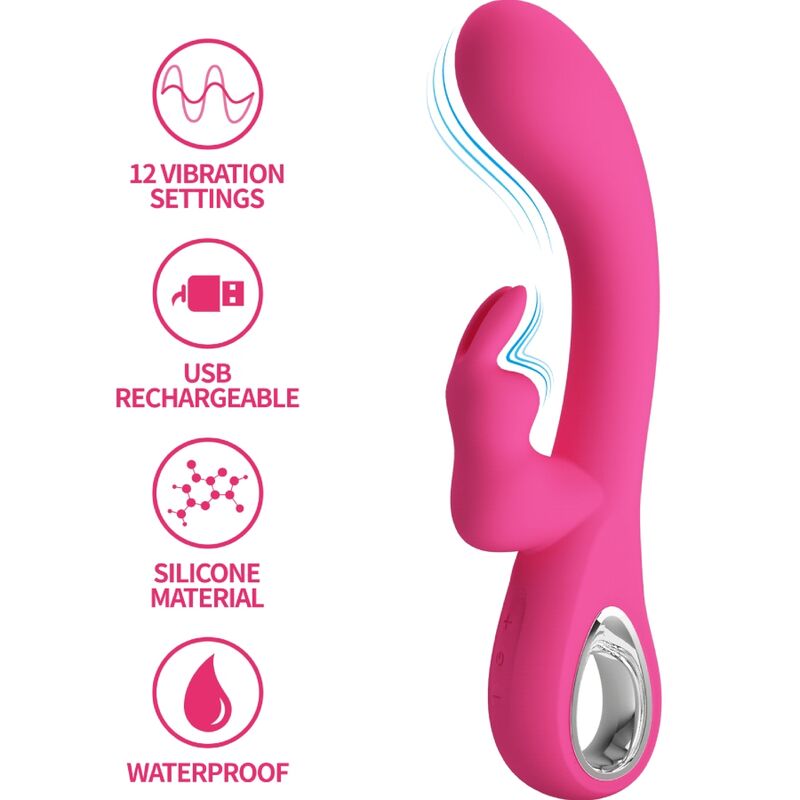 Comprar Pretty Love Novak Vibrador Rabbit – Vibrador Recargable Con 12 Modos De Vibración-Noxtic