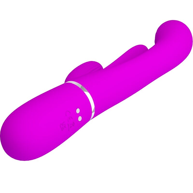 Comprar Pretty Love Shania Triple Vibrador Rabbit Multifunción Rosa – Diseño Ergonómico Con Silicona Médica Para Placer Sensorial-Noxtic