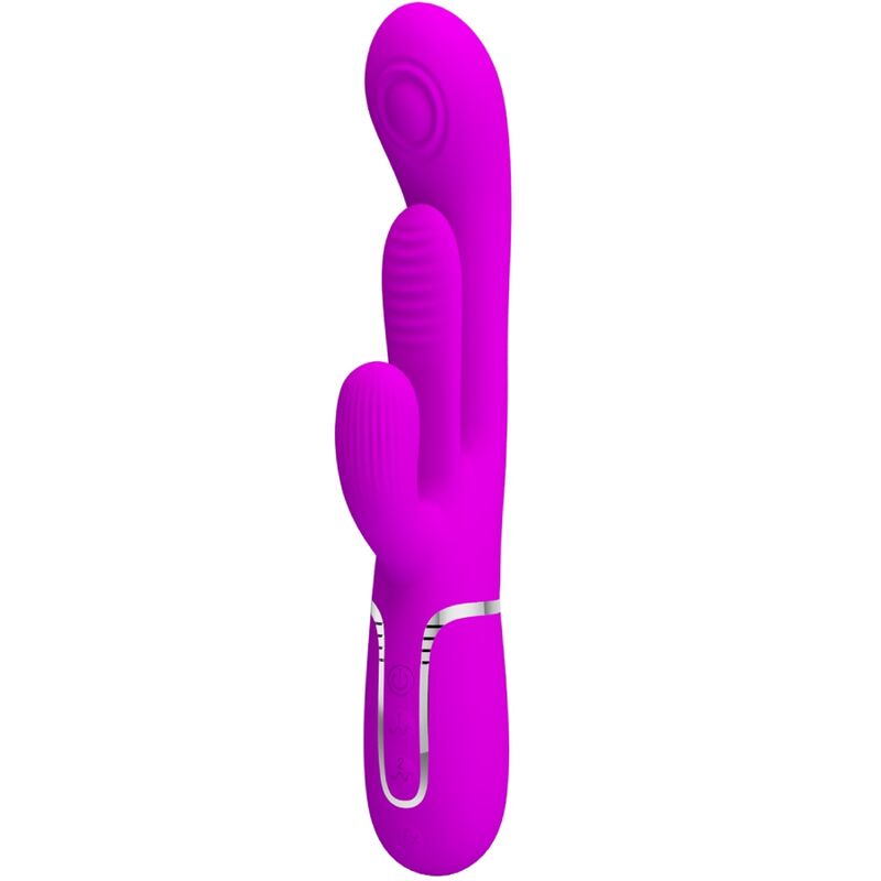 Comprar Pretty Love Shania Triple Vibrador Rabbit Multifunción Rosa – Diseño Ergonómico Con Silicona Médica Para Placer Sensorial-Noxtic