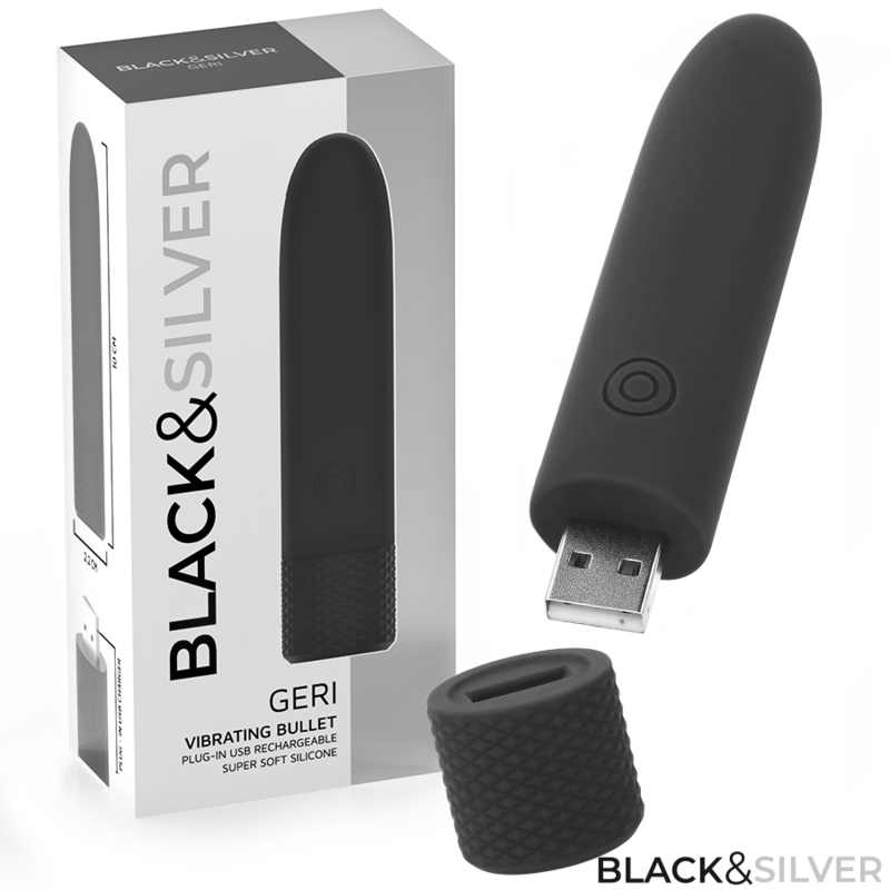 Comprar BLACK&SILVER Geri Bala Vibradora Recargable – Estimulador Compacto Con Ocho Modos De Vibración-Noxtic