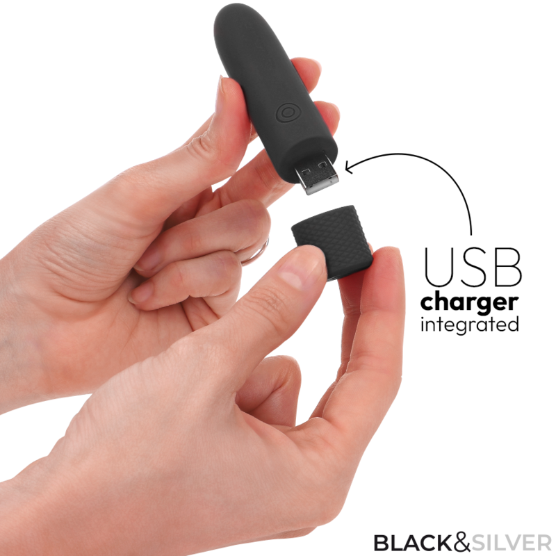 Comprar BLACK&SILVER Geri Bala Vibradora Recargable – Estimulador Compacto Con Ocho Modos De Vibración-Noxtic