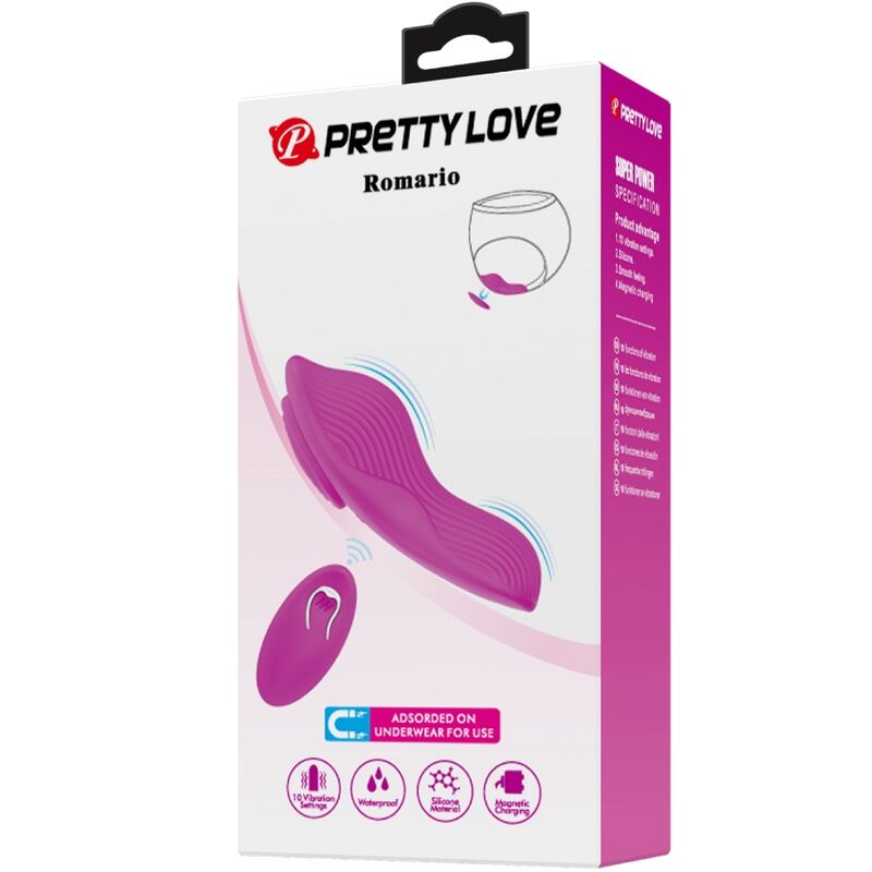 Pretty Love Romario Rosa – Estimulador Discreto Con Control Remoto Para Placer Intenso