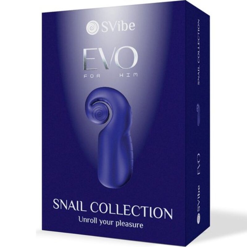 SNAIL VIBE EVO For Him Azul Oscuro – Estimulador Masculino Con Técnica Slide N Roll Para Placer Continuo