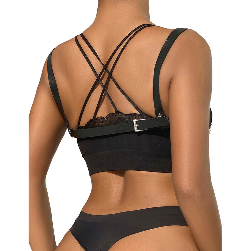 Comprar SUBBLIME Cinturón De Bondage Punk Hebilla Metal Negro Talla Única – Diseño Elegante Para Estilo Alternativo-Noxtic