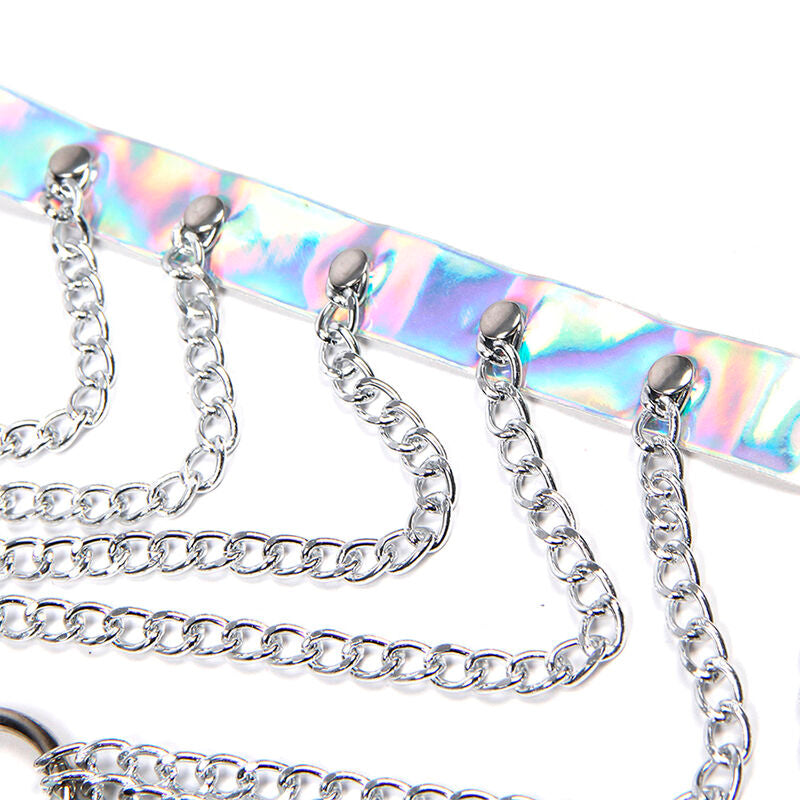 Comprar SUBBLIME Arnés De Pecho Con Anillos Y Cadenas Plata – Diseño Elegante Para Libertad Sensorial-Noxtic