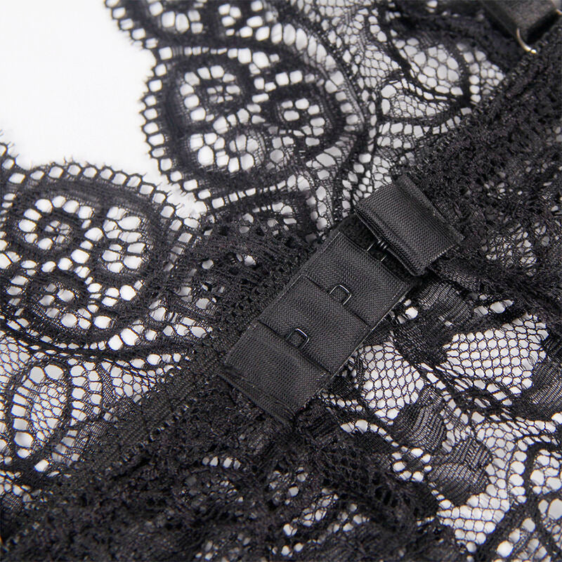 Comprar SUBBLIME Set 3 Piezas Encaje y Satén Negro S/M – Lencería Sofisticada Para Sentirse Irresistible-Noxtic