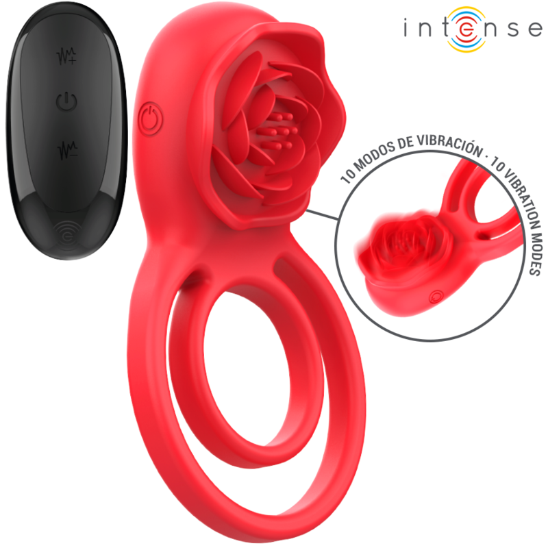 Comprar Intense Gail Rosa Estimuladora 10 Vibraciones Rojo – Estimulador Con Control Remoto Para Placer Personalizado-Noxtic