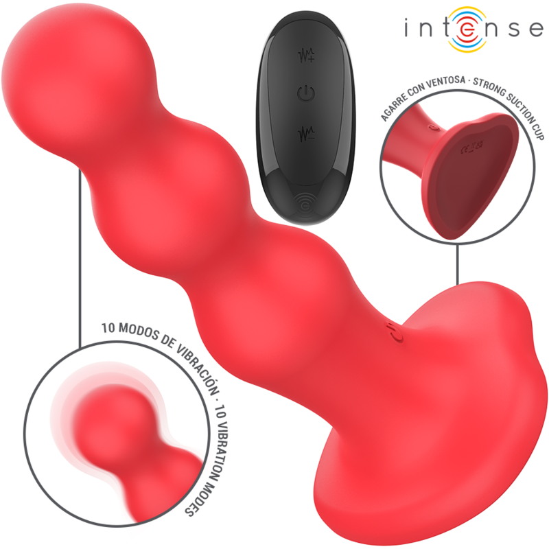 Comprar INTENSE Cody Vibrador Con Ventosa Rojo – Diseño Estético Con Control Remoto Para Placer Personalizado-Noxtic