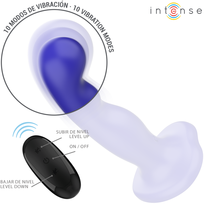 Comprar INTENSE Shorty Vibrador Azul – Diseño Ergonómico Con Control Remoto Y Potente Vibración-Noxtic