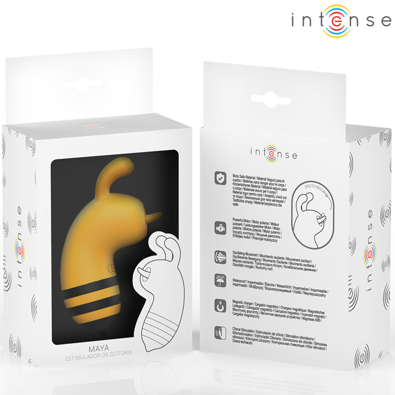 Comprar Intense Maya Estimulador Abeja Amarillo Negro – Diseño Divertido Con Rendimiento Potente-Noxtic