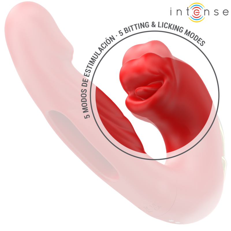 Comprar Intense Nathy Vibrador Doble Rojo – Estimulación Multifuncional Con Diseño Innovador-Noxtic