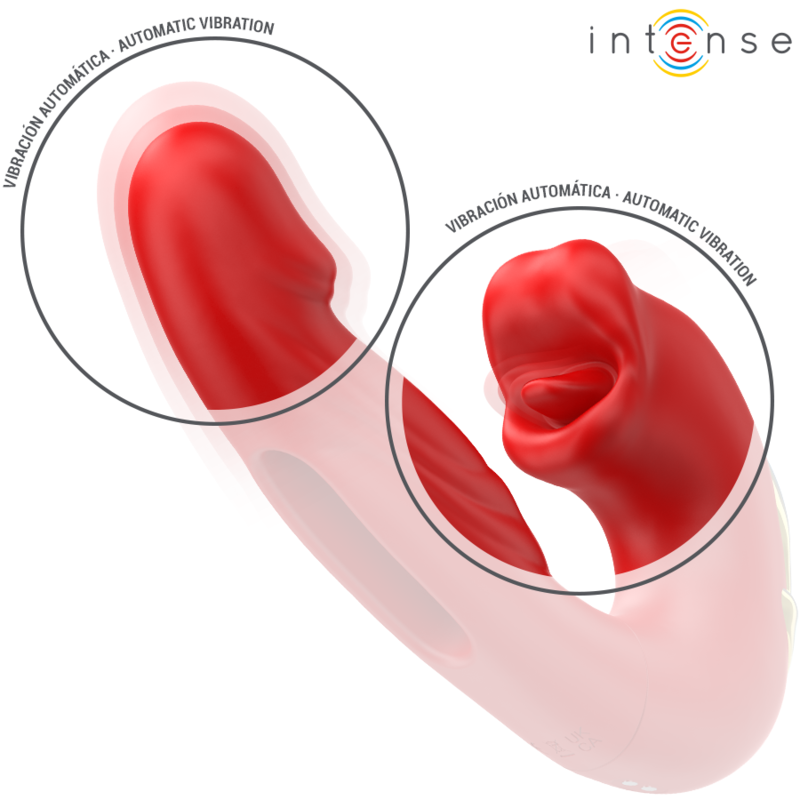 Comprar Intense Nathy Vibrador Doble Rojo – Estimulación Multifuncional Con Diseño Innovador-Noxtic